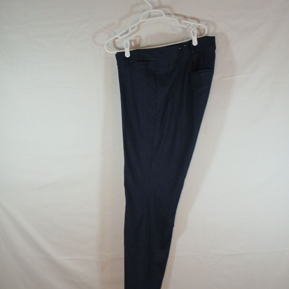 Lane Bryant Navy Blue The Allie Stretch Pants Size 24 Preppy Office Wear Travel